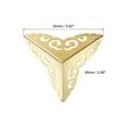thumbnail image 2 of 2 Pcs 65mm Decorative Box Corner Cover, Corner Protector, Gold, 2 of 6