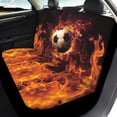 thumbnail image 4 of Uourmeti Flames Football Car Front Seat Covers 3 Pack, Seat Protection Cover Polyester Breathable Easy to Install for Cars Trucks Vehicles Interior, 4 of 10