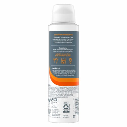 Dove Men+Care Whole Body Deo Aluminum-Free Deodorant Spray Shea Butter + Cedar with Vitamin E - 4 oz