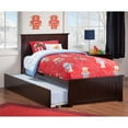 thumbnail image 1 of AFI Nantucket Twin Platform Bed with Twin Trundle in Espresso, 1 of 7