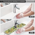 thumbnail image 5 of Summer Fruit Avocado Sink Splash Guard for Faucet 2 Packs Faucet Absorbent Mats, Exotic Color Leaves Faucet Handle Drip Catcher Quickly Drying Mat for Kitchen Counter Bathroom, 14.9"x5.5", 5 of 7