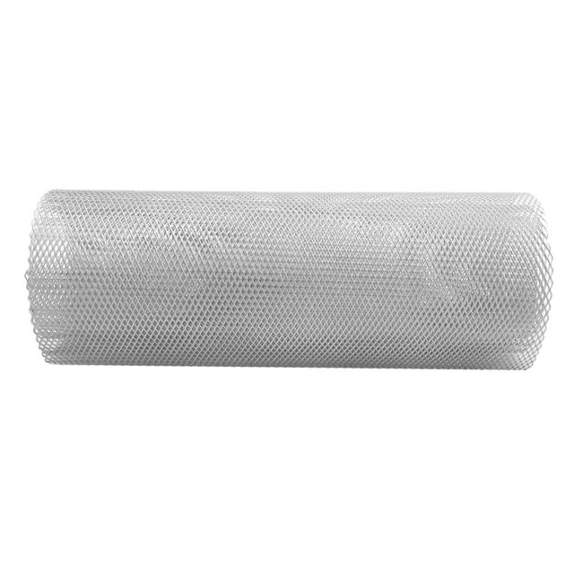Red de Malla de Rejilla Cola 40x13 Pulgadas Plateada