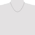 thumbnail image 2 of Solid 14k White Gold 0.80mm Spiga Pendant Chain Necklace 18", 2 of 6