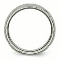 thumbnail image 2 of Titanium Beveled Edge Notched 8mm Brushed Band, 2 of 6