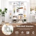 thumbnail image 6 of Costway 7-Tier Bookshelf Geometric Bookcase with 2 Anti-Tipping Kits White, 6 of 11