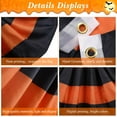 thumbnail image 4 of Flag Bunting Black Orange Halloween Bunting Half Fan Hanging Pleated Flag Banner for Halloween Indoor Outdoor House Holiday Yard Decorations Party Photo Props, 4 of 6