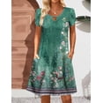 thumbnail image 5 of Zeagoo Women's Casual A-Line Dress with Pockets Summer Beach Floral Tshirt Dress Short Sleeve Dress Flowy Sundresses, 5 of 6