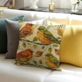thumbnail image 3 of BANET Throw Pillow Covers Orange Bless His Cushion Pillow Case Home Decor Pillowcase 12x12in, 3 of 5