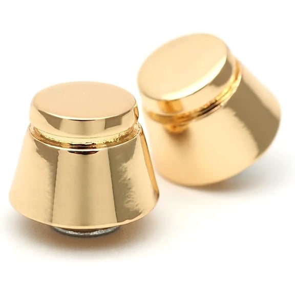 CRAFTME STUDIO 14 mm Purse Feet Screw Back Studs Decorative Cone Rivets for Bags and Leathercraft, 6 Pack (Gold) N109