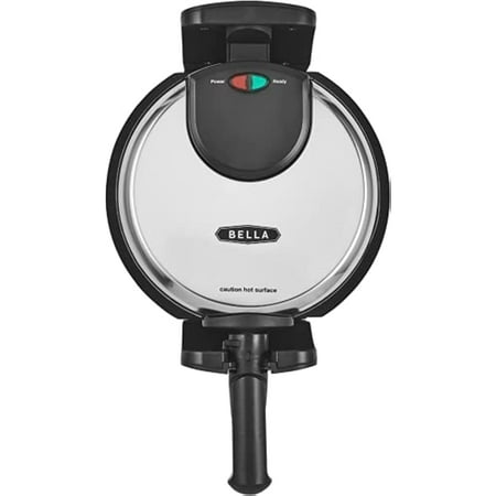 Bella - Non-Stick Rotating Belgian Waffle Maker - Stainless Steel