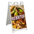 thumbnail image 1 of Burritos (24" X 36") Standard A-Frame Signicade, Includes Decal Applied To Stand, 1 of 4