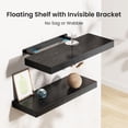 thumbnail image 4 of Estantes flotantes AMADA HOMEFURNISHING negros, juego de 3, 4 of 7