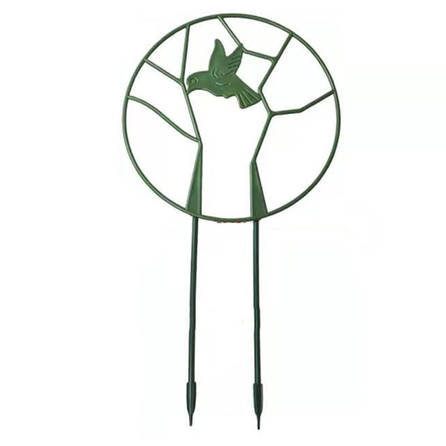 Bird Garden Trellis for Climbing Plant Round Plant Vine Trellis Iron Support Frame with Rustproof Coating Plants Climbing Holder Rack
