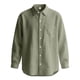 thumbnail image 2 of Blusa y camisa de manga larga con cuello vuelto para hombre, informal, de color liso, con botones y cuello vuelto, blusa de manga larga para hombre, 2 of 7
