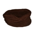 thumbnail image 1 of Women Winter Warm One Circle Knit Wool Blend Cowl Loop Scarf Shawl Thick Neckerchief (Coffee), 1 of 3