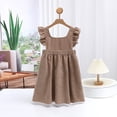 thumbnail image 3 of XXWXYD Girls Sleeveless Corduroy Casual Dress Square Neck Loose Suspender Tank Dresses Kids Toddler Play Outfit 2-10 Years Corduroy Pinafore Jumper Dresses, 3 of 3