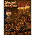thumbnail image 2 of Lighted Santa Hat Hanging Chandelier, 3 Styles Warm LED Christmas Light,Sequined Cone Hanging Decor with Chime Star Tassel Set, Indoor Outdoor Porch Holiday Decor Gift for Patio Home, 2 of 9