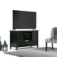 thumbnail image 2 of Warm Shaker 47 inch Wide Solid Wood TV Stand in Black For TVs up to 50 inches, 2 of 11