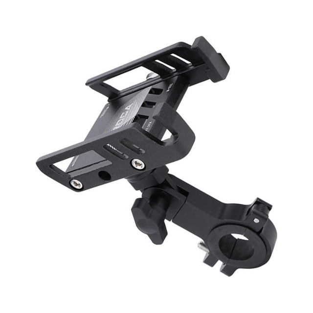 Soidarity Soporte de teléfono para bicicleta, herramientas estables, soportes de montaje de navegación ajustables para motocicleta, accesorio Ciclismo Negro