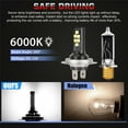 thumbnail image 2 of ZHIMAO H7 Headlight Car Lights° Beam Angle 4pcs/set 6000K White DC 12V New, 2 of 9