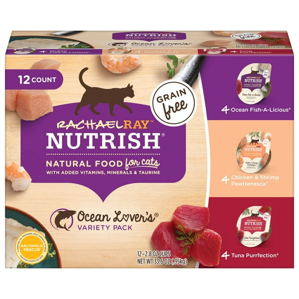 Rachael Ray Nutrish Premium Wet Cat Food, Ocean Lovers Variety Pack