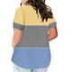 thumbnail image 2 of Plus Size Mujeres Blusas Cuello en V Casual Suelto Verano Blusa de Manga Corta para el Uso Diario Y Casual, 2 of 5