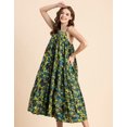 thumbnail image 2 of Moomaya Shoulder Straps Square Neck Printed Rayon Dress - Women's Boho Dress, 2 of 9