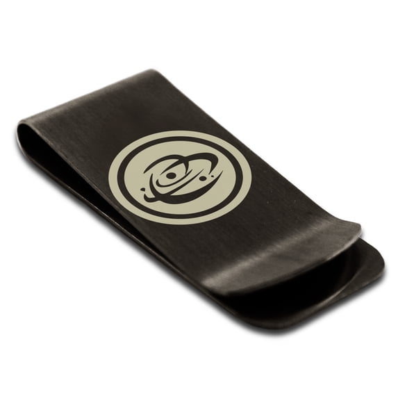 Stainless Steel Cosmic Element Rune Engraved Money Clip Credit Card Holder