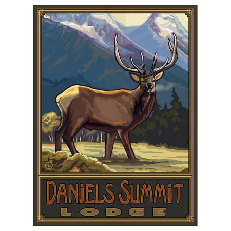 Daniels Summit Lodge Utah Elk Mountains Travel Art Print Poster by Paul A. Lanquist (9