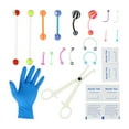 thumbnail image 1 of MasteelfCA 1 Set Acrylic Body Piercing Ring Eyebrow Tragus Body Piercing Navel Ring Barbell, 1 of 8
