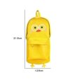 thumbnail image 4 of Estuche para lápices de PU, bolsa de papelería portátil, bolsa para lápices de gran capacidad, bolsa organizadora de cosméticos para estudiante niña o niño, amarillo Rojo Verde, 4 of 4