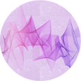 thumbnail image 1 of Ahgly Company Machine Washable Indoor Round Transitional Heliotrope Purple Area Rugs, 6' Round, 1 of 7