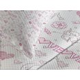 thumbnail image 4 of Ambesonne Love Quilted Bedspread Set 3 Pcs, Kissing Birds Eros Cats, Queen Size, Pale Coral Pink Brown, 4 of 5