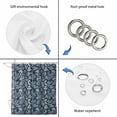 thumbnail image 5 of Dandelion Waterproof Fabric Shower Curtain,Navy Blue Flowers Modern Minimalist Spring Waterproof Fabric Shower Curtain for Bathroom Curtains Bathtubs Shower Curtains with 12 Hooks Extra Long 72x96, 5 of 8