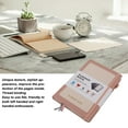 thumbnail image 3 of Lined Journal Notebook, Hardcover A5 Ruled Journal with PU Leather Cover, 240 Pages, Lightweight Portable Diary Notepad with 4 Fance Stickers, for Work Travel College Note Taking, 3 of 7