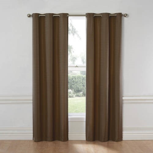 66" x 54" Langton Chocolate lined curtains 1/2 price Discontinued Product 