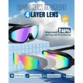 thumbnail image 3 of Gafas de natación Rantizon, 2 unidades, visión amplia, antivaho, UV, para adultos, 3 of 7