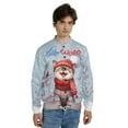 thumbnail image 4 of Hello Winter Devon Rex Smiling in Red Scarf Hat Welcome Christmas All Over Print 3D Baseball Jacket Cat Lover Kitten Owner Gifts Bomber Jacket Softball - 00017, 4 of 6