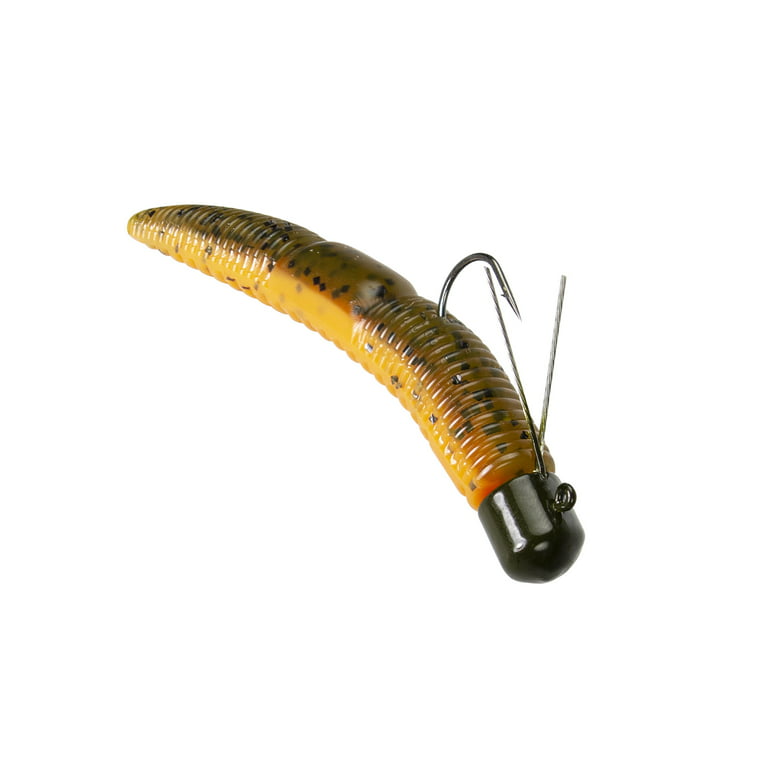 Lunkerhunt Pre-Rigged Finesse Worm - Bama Craw - 3in,1/4oz,Soft  Baits,Fishing Lures