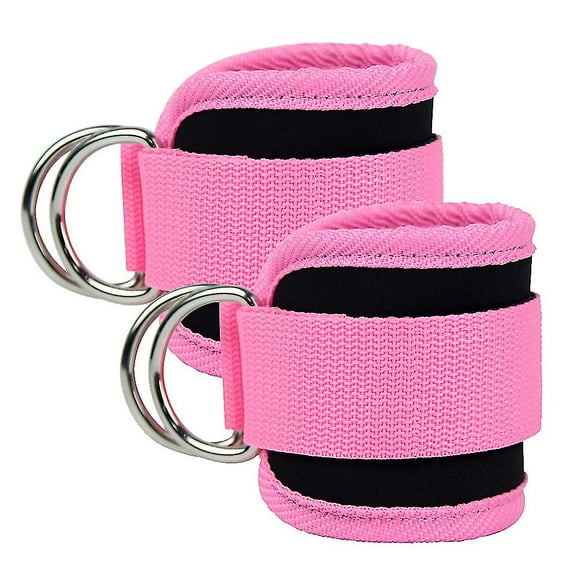 Ankle Straps (pair) For Cable Machine Kickbacks, , Lower Body Exercises - Adjustable Leg Straps