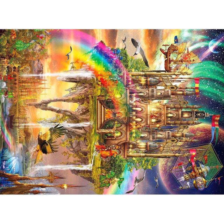 Buffalo Games Vivid Collection Rainbow City Jigsaw Puzzle, 1000