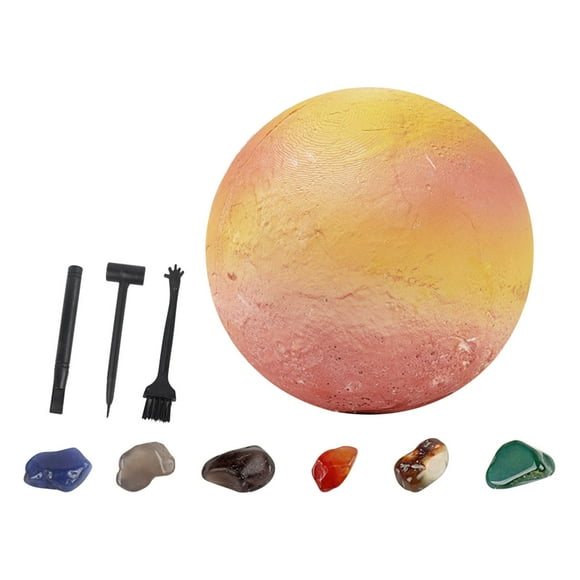 Fridja Pierre d'Excavation Archéologique pour Enfants les Huit Planètes du Système Solaire Jouet d'Aventure - Saturne Cadeau de Noël pour Enfants