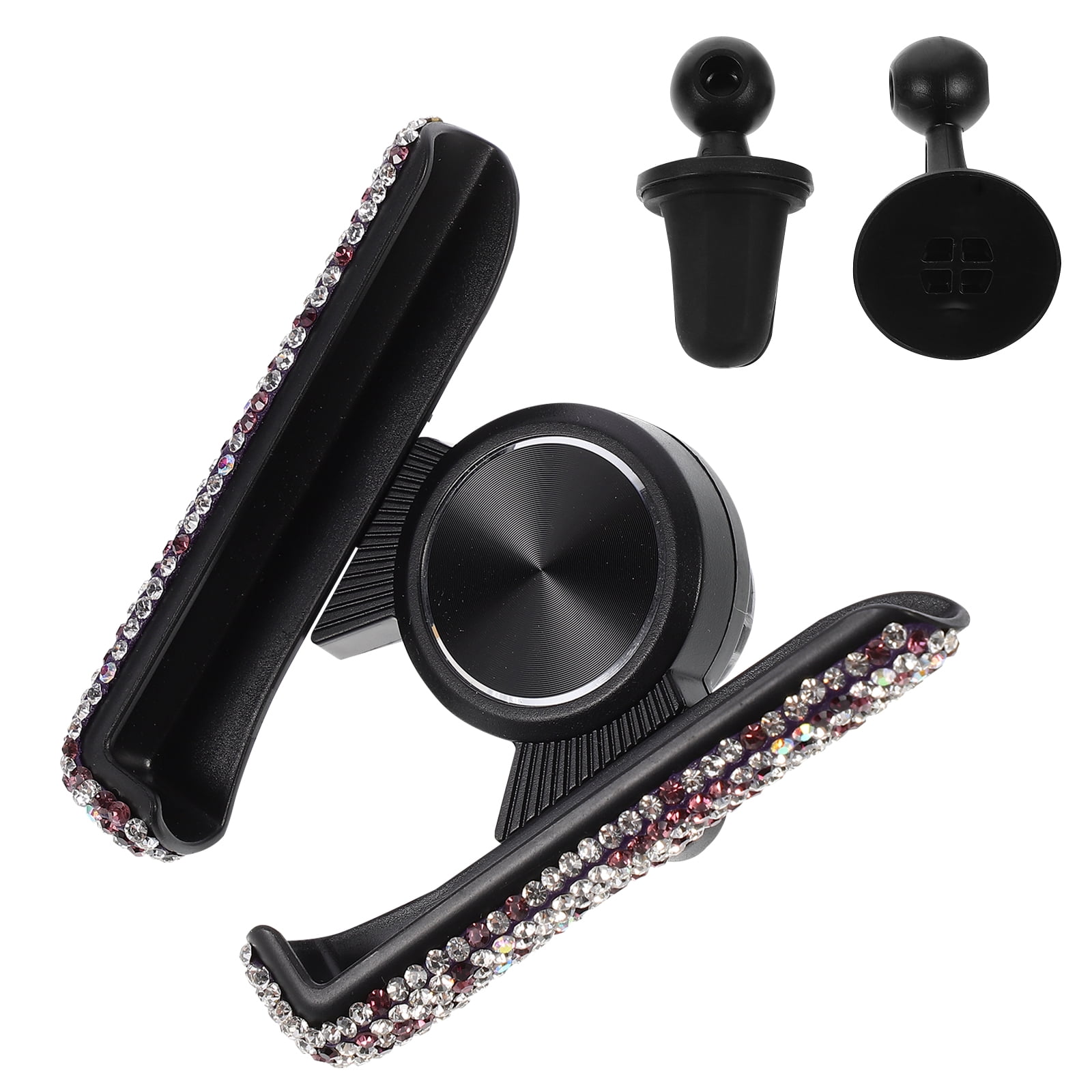 Weiweiguan 1 Set Car Phone Mount Rhinestone Air Vent Phone Mount Holder Phone Bracket for Women