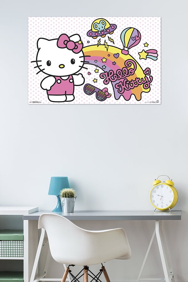 New Vinyl 3D Hello Kitty Wall Decal Craft Stickers Tough 