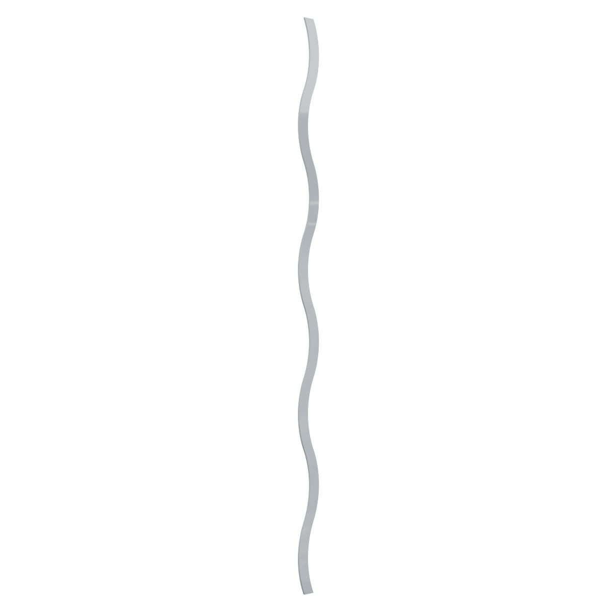Ekena Millwork 47"H x 1/8"T Yukon Adjustable Acrylic Decorative Slat Wall Panel Kit, Grey (contains 42 Slats)