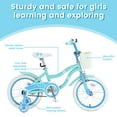 thumbnail image 6 of Bstjewey 16" Kids' Bike, Fits Riders 4'1" - 5'3", Green, Child, Girl's, 6 of 7