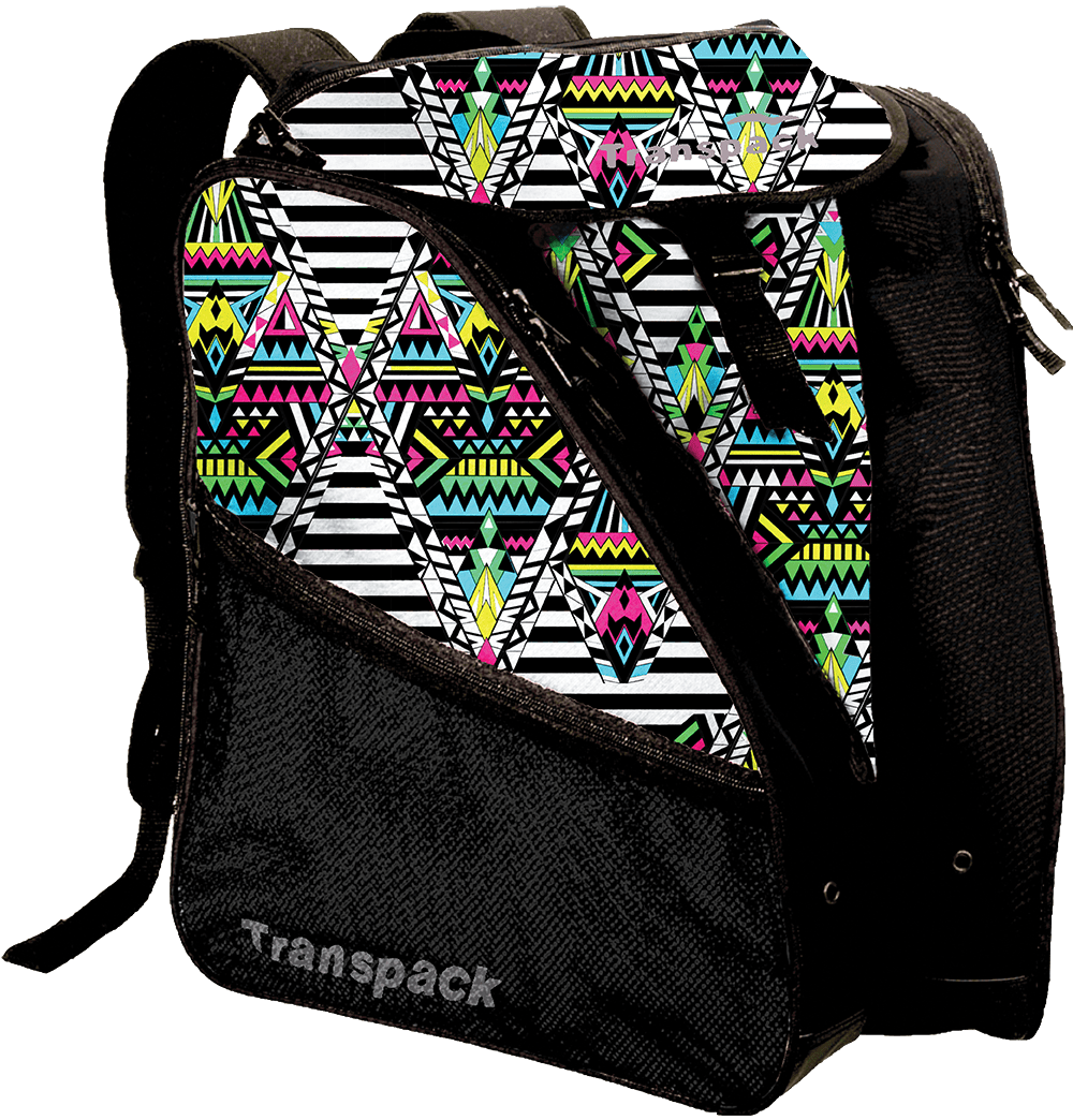 Transpack XTW Boot Bag - Blue/Green Aztec
