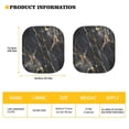 thumbnail image 4 of Chririnla Novelty Windshield Sun Shade for Car Window Black Marble Print Foldable Automotive Front Window Sunshade Protector Heat Reflector, Keep Your Vehicle Cool Universal for Auto Truck SUV, 4 of 7