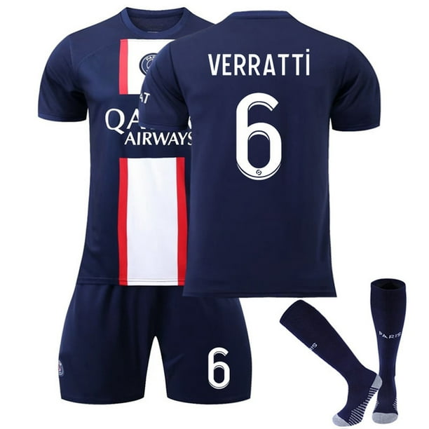 Conjunto de camiseta de fútbol para niños Paris Saint-Germain Messi Home 18