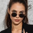 thumbnail image 2 of Gafas de sol retro personalizadas para hombres y mujeres, gafas de sol redondas de montura pequeña de moda europeas y americanas, gafas de metal, 2 of 5